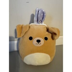 Squishmallows Easter Squad STEVON The Golden Retriever Dog Bunny Ears 8" Plush